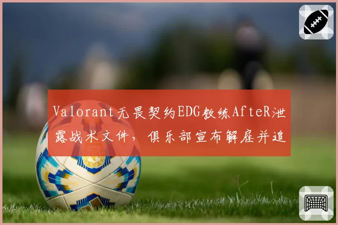 Valorant无畏契约EDG教练AfteR泄露战术文件，俱乐部宣布解雇并追究法律责任